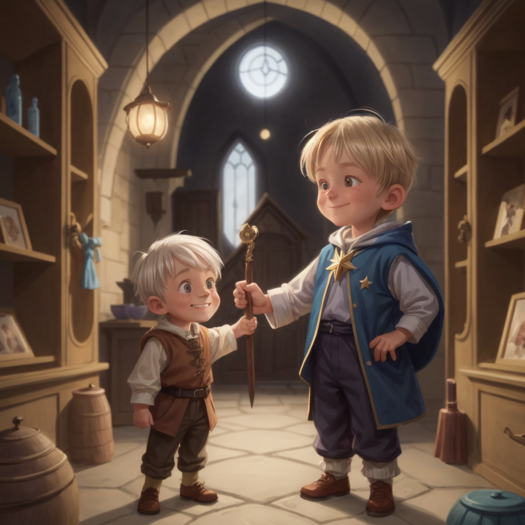 A wizard chooses his want