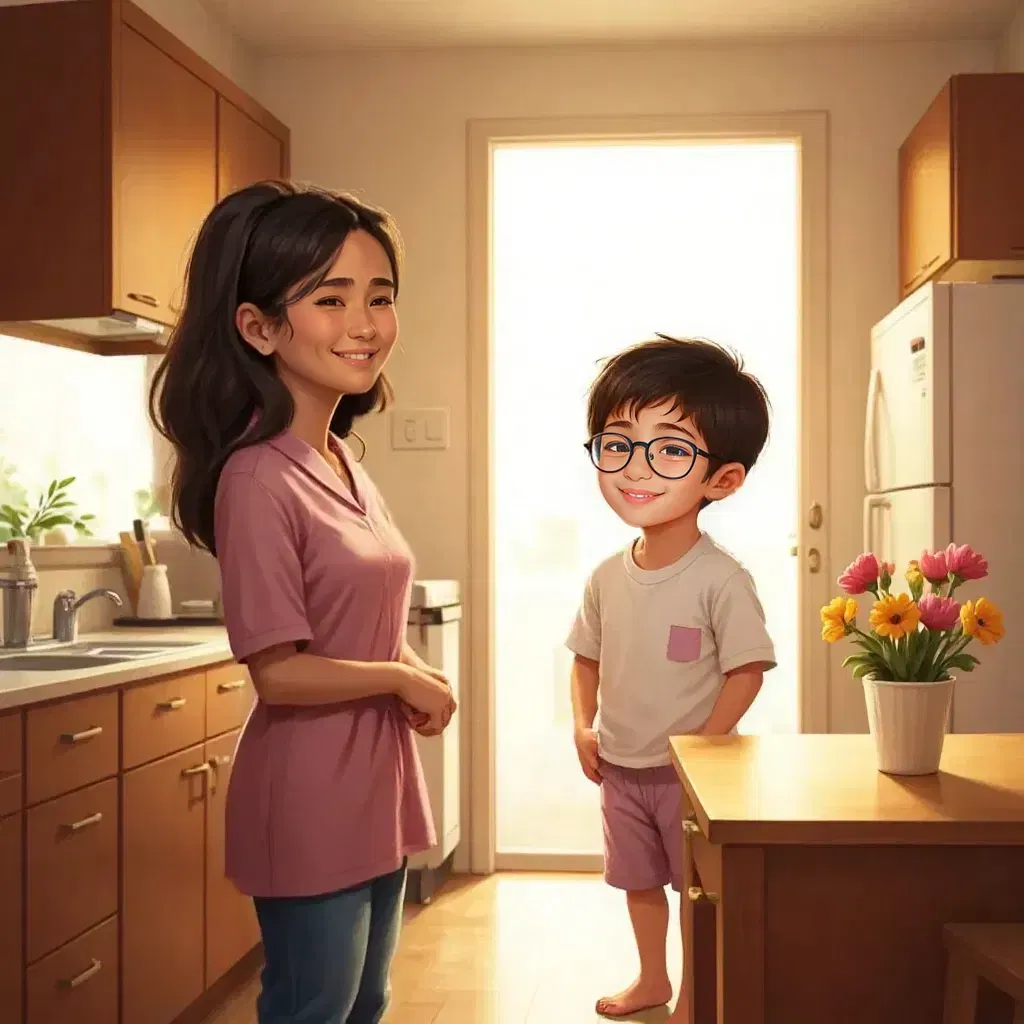 baraa loves his mom narjes