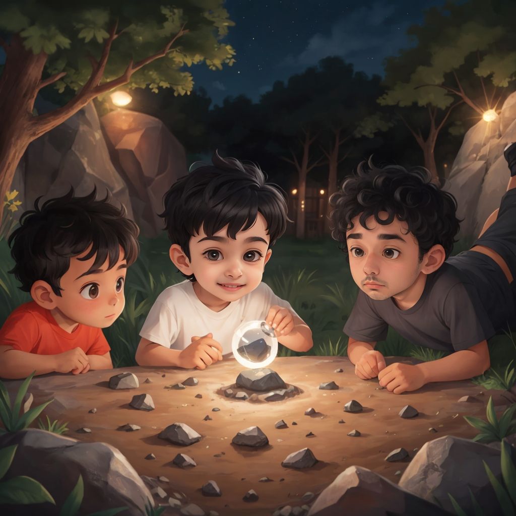 Edwin and Charles in a dinosaur world