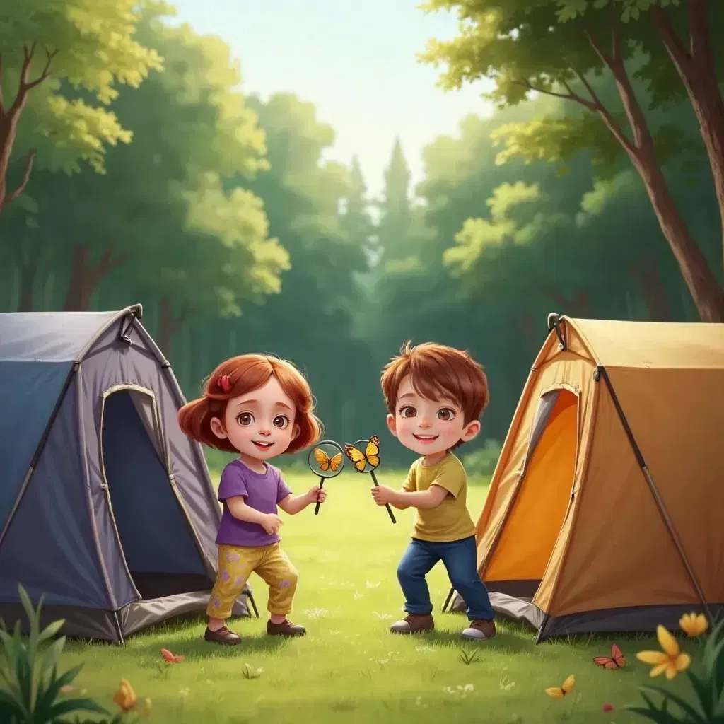 Evie and Ari’s Camping Adventure