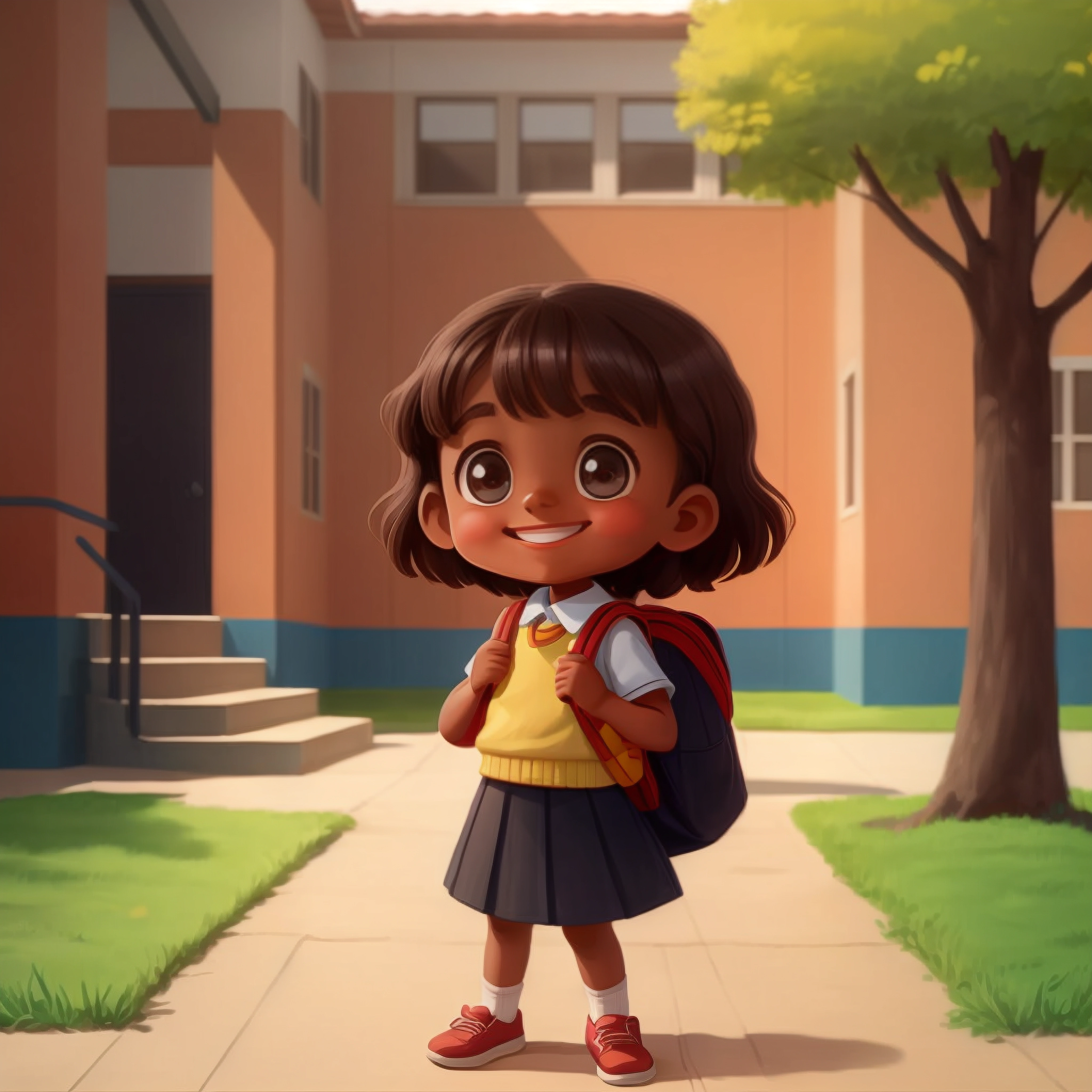 Linda goes to school.