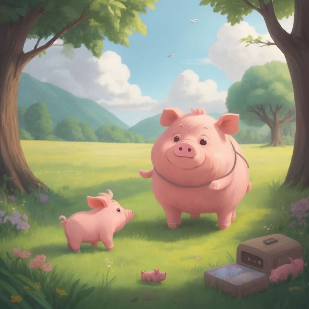 Little sheep and little pig