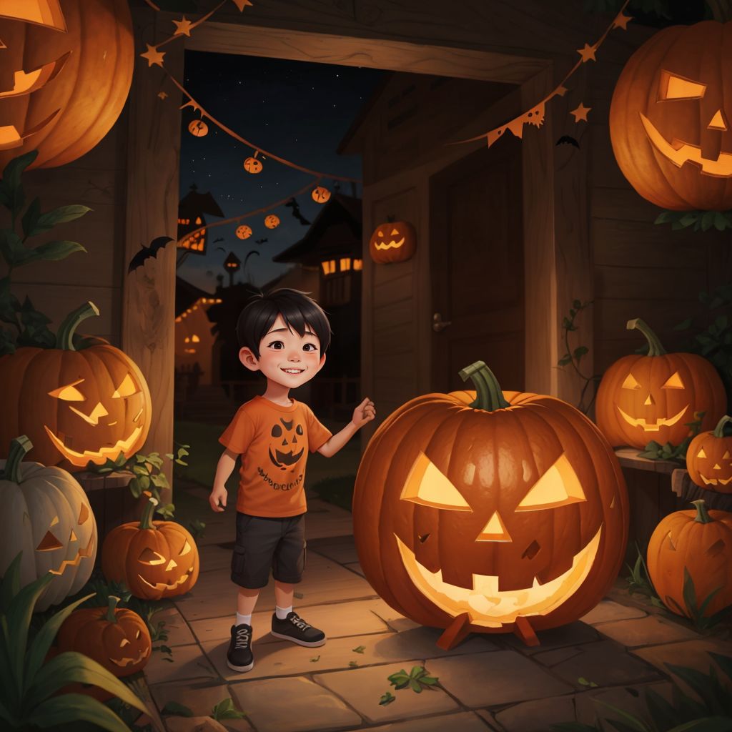 Rob and the Halloween Pumpkin