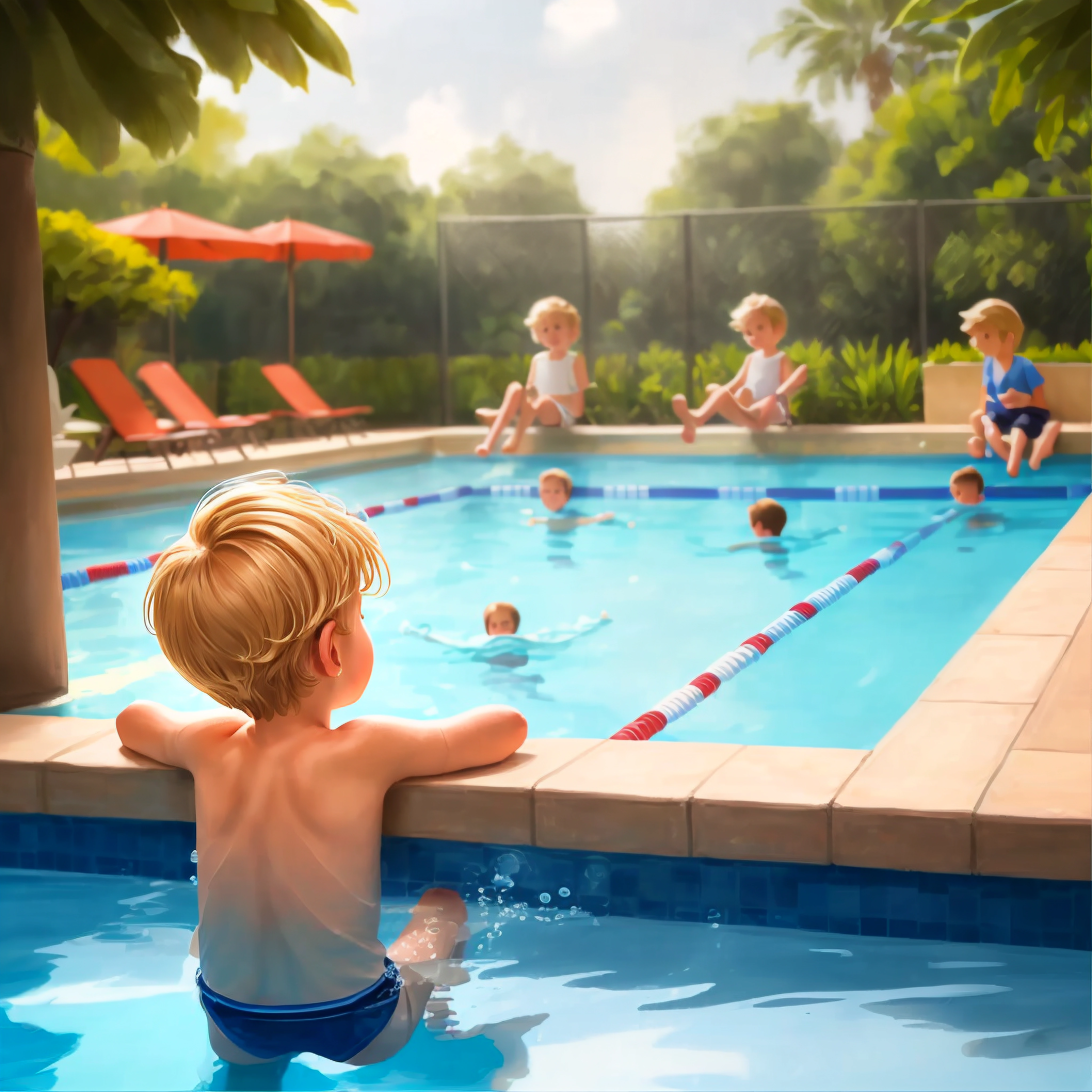 tom learnt how to swim